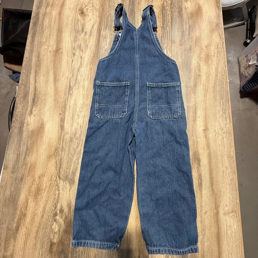 Americana John Deere Overalls Blue Denim Kids Workwear Bibs